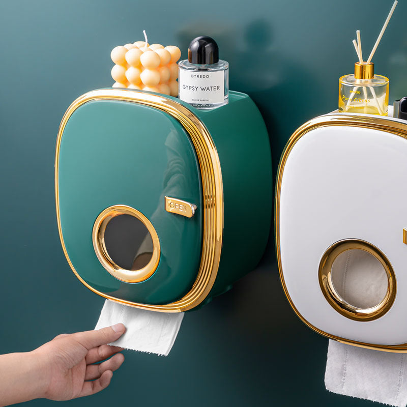 FelantriX™ Wall-Mounted Tissue Box for Bathroom Storage Shelf