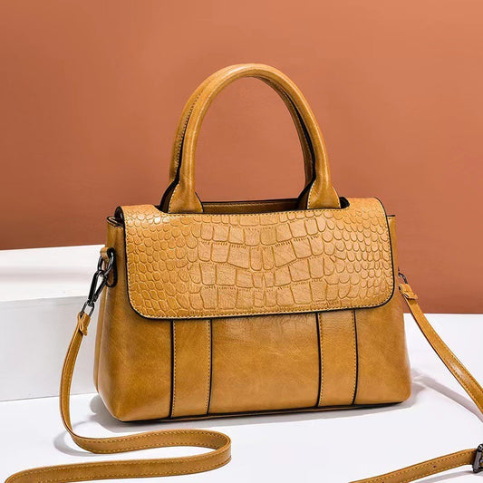 FelantriX⢠Women's Croc-Textured Crossbody Bag