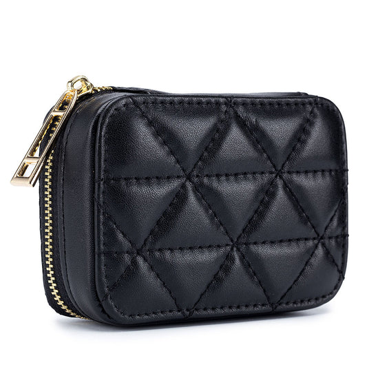 FelantriX⢠Fashionable Leather Earphone Bag with Mini Cosmetic Purse