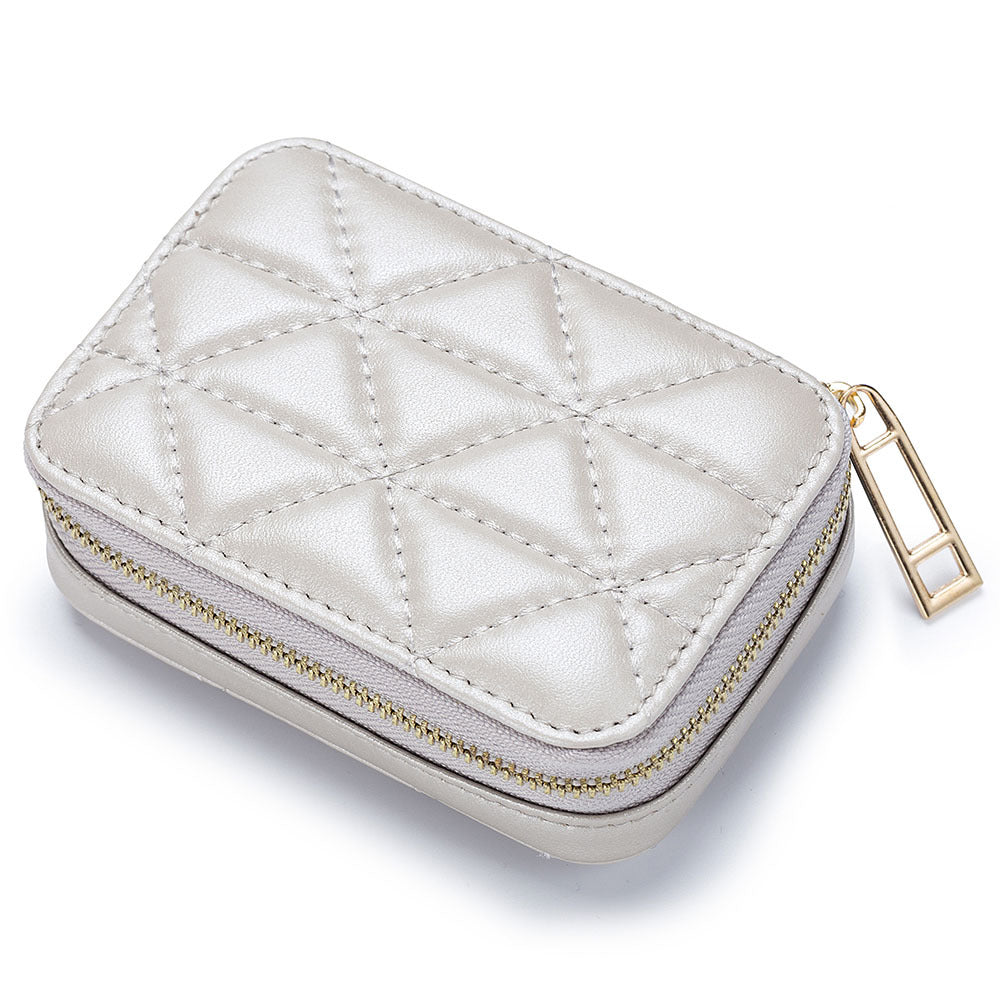 FelantriX™ Fashionable Leather Earphone Bag with Mini Cosmetic Purse