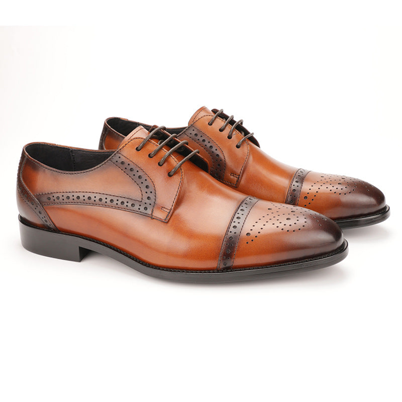 FelantriX™ Brogue Engraved Men's Leather Business Shoes
