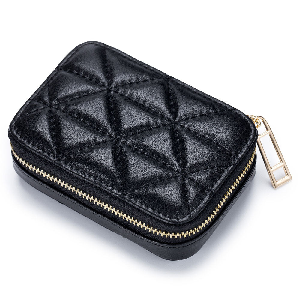 FelantriX™ Fashionable Leather Earphone Bag with Mini Cosmetic Purse