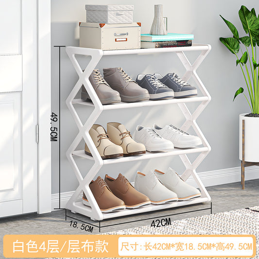 FelantriX™ X-Type Multi-Functional Shoe Rack With Two Layers