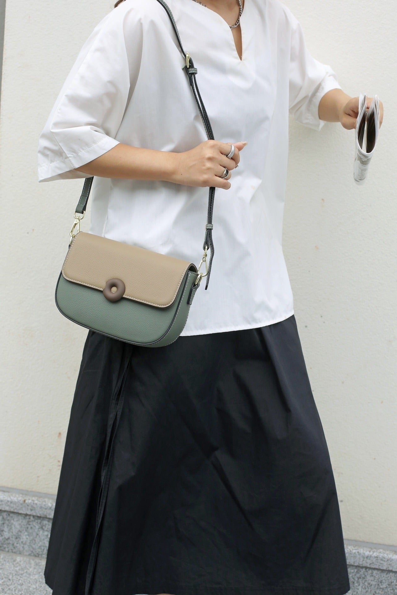 FelantriX™ Mini Genuine Leather Saddle Crossbody Bag