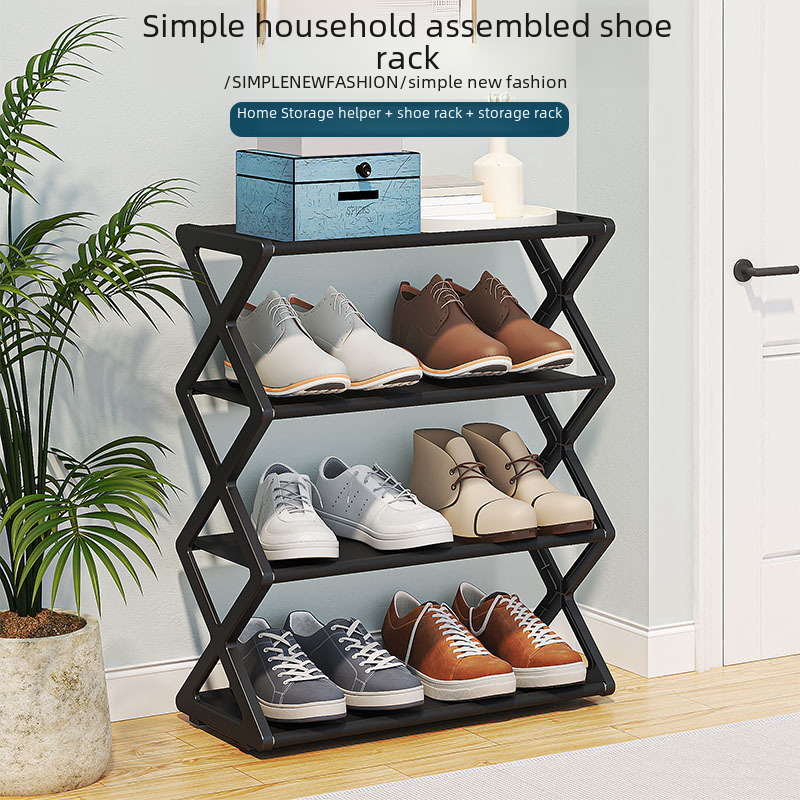FelantriX™ X-Type Multi-Functional Shoe Rack With Two Layers
