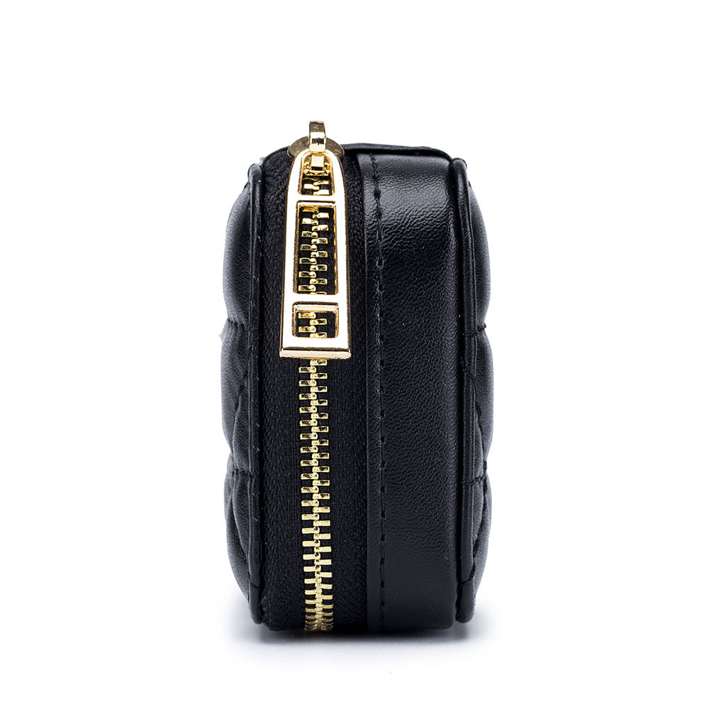 FelantriX™ Fashionable Leather Earphone Bag with Mini Cosmetic Purse