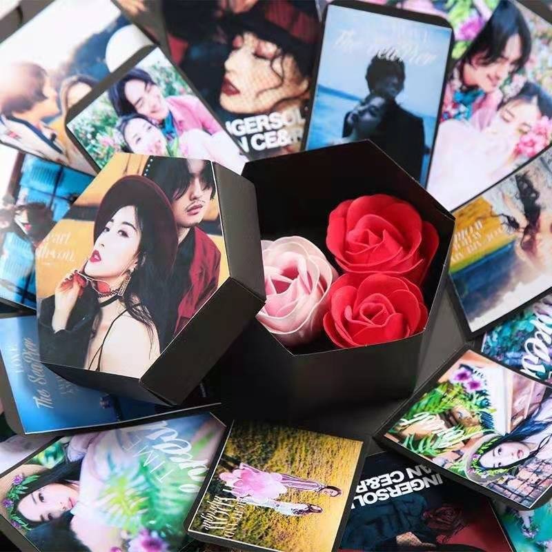 FelantriX™ Hexagonal DIY Pop-up Photo Album Gift Box