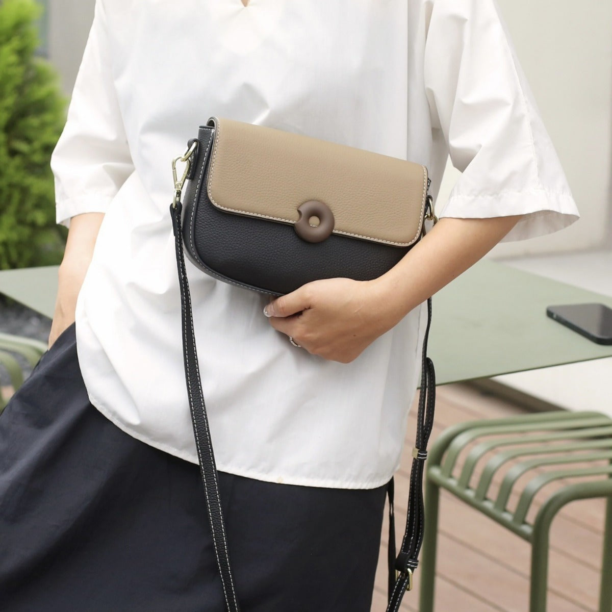 FelantriX™ Mini Genuine Leather Saddle Crossbody Bag