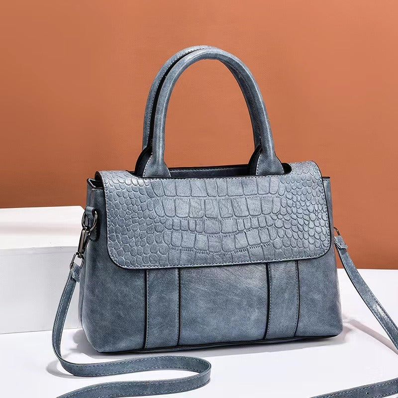 FelantriX™ Women's Croc-Textured Crossbody Bag