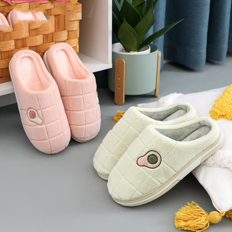 FelantriX™ Warm Non-Slip Avocado Velvet Indoor Slippers