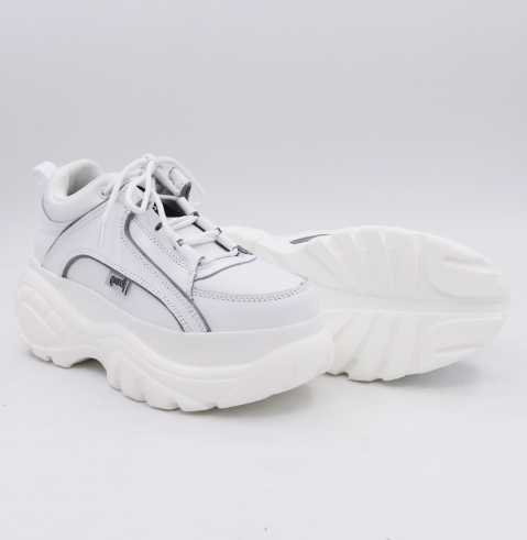 FelantriX™ Heart-Shaped White Platform Shoes with Thick Soles