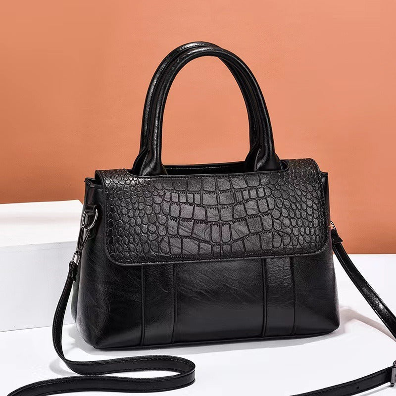 FelantriX™ Women's Croc-Textured Crossbody Bag