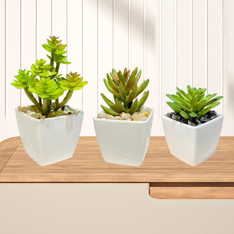 FelantriX™ Miniature Faux Succulent Cactus Indoor Plant Pot
