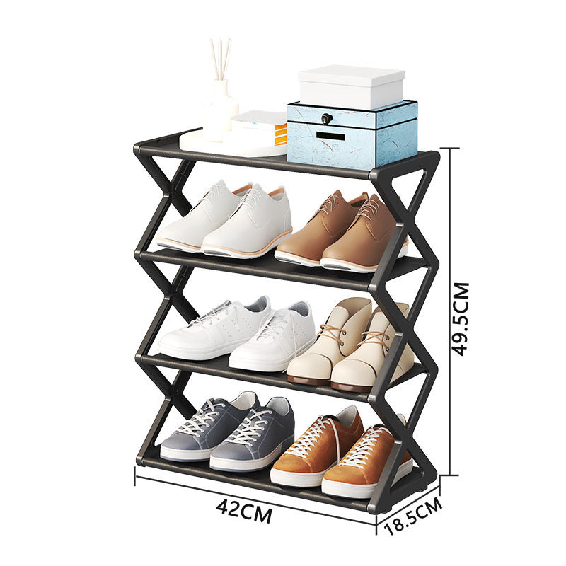 FelantriX™ X-Type Multi-Functional Shoe Rack With Two Layers