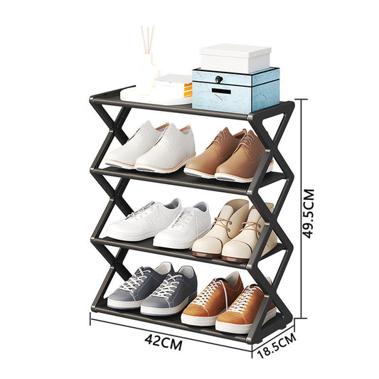 FelantriX™ X-Type Multi-Functional Shoe Rack With Two Layers