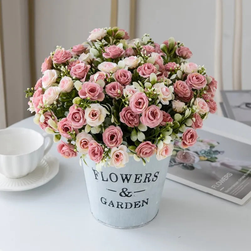 FelantriX™ European 15-Piece Rose Bouquet for Home Decor