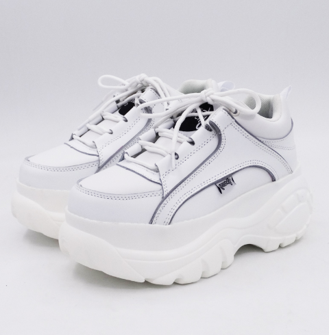 FelantriX™ Heart-Shaped White Platform Shoes with Thick Soles