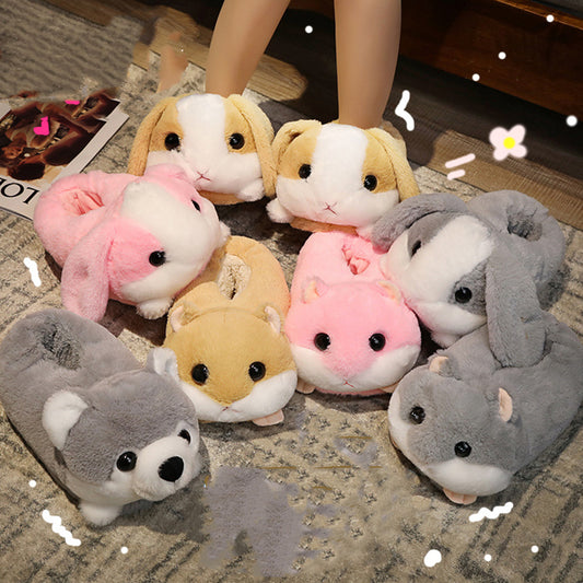 FelantriX™ Large Plush Cotton Non-Slip Indoor Slippers