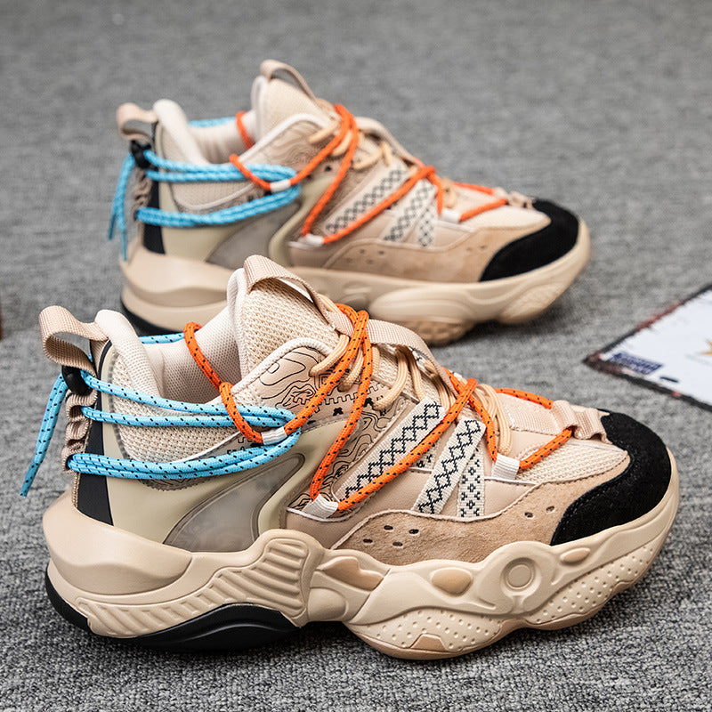 FelantriX™ Trendy Color Block Thick Sole High-Top Men's Sneakers