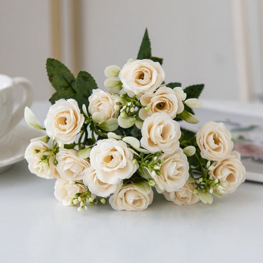 FelantriX™ European 15-Piece Rose Bouquet for Home Decor