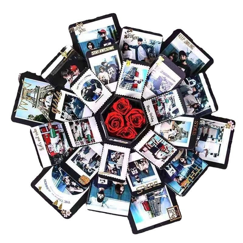 FelantriX™ Hexagonal DIY Pop-up Photo Album Gift Box