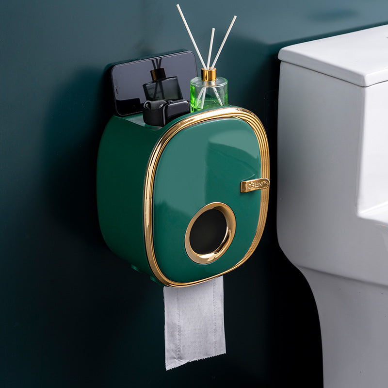 FelantriX™ Wall-Mounted Tissue Box for Bathroom Storage Shelf
