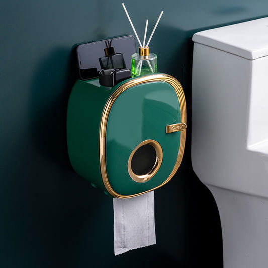 FelantriX™ Wall-Mounted Tissue Box for Bathroom Storage Shelf