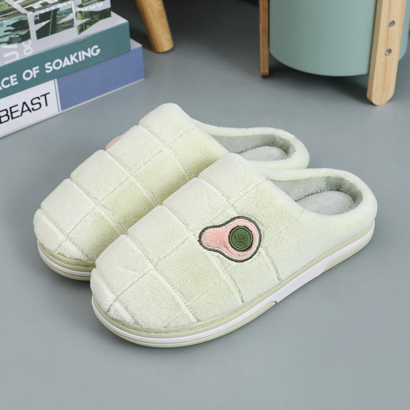 FelantriX™ Warm Non-Slip Avocado Velvet Indoor Slippers