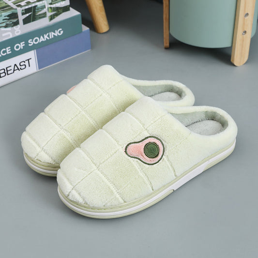 FelantriX™ Warm Non-Slip Avocado Velvet Indoor Slippers