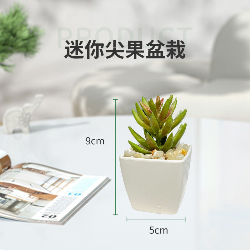 FelantriX™ Miniature Faux Succulent Cactus Indoor Plant Pot